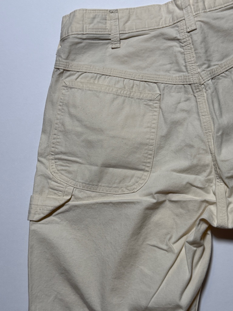 Orslow Men's Canvas Utility Carpenter Shorts Ivory Cream 100% Cotton Minimal Xs — image 6 of 8